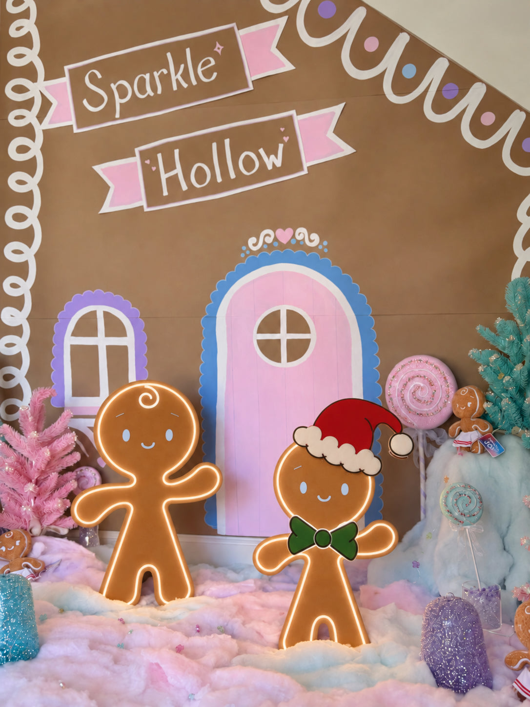 Gingerbread Outdoor Decor Galvanized Steel