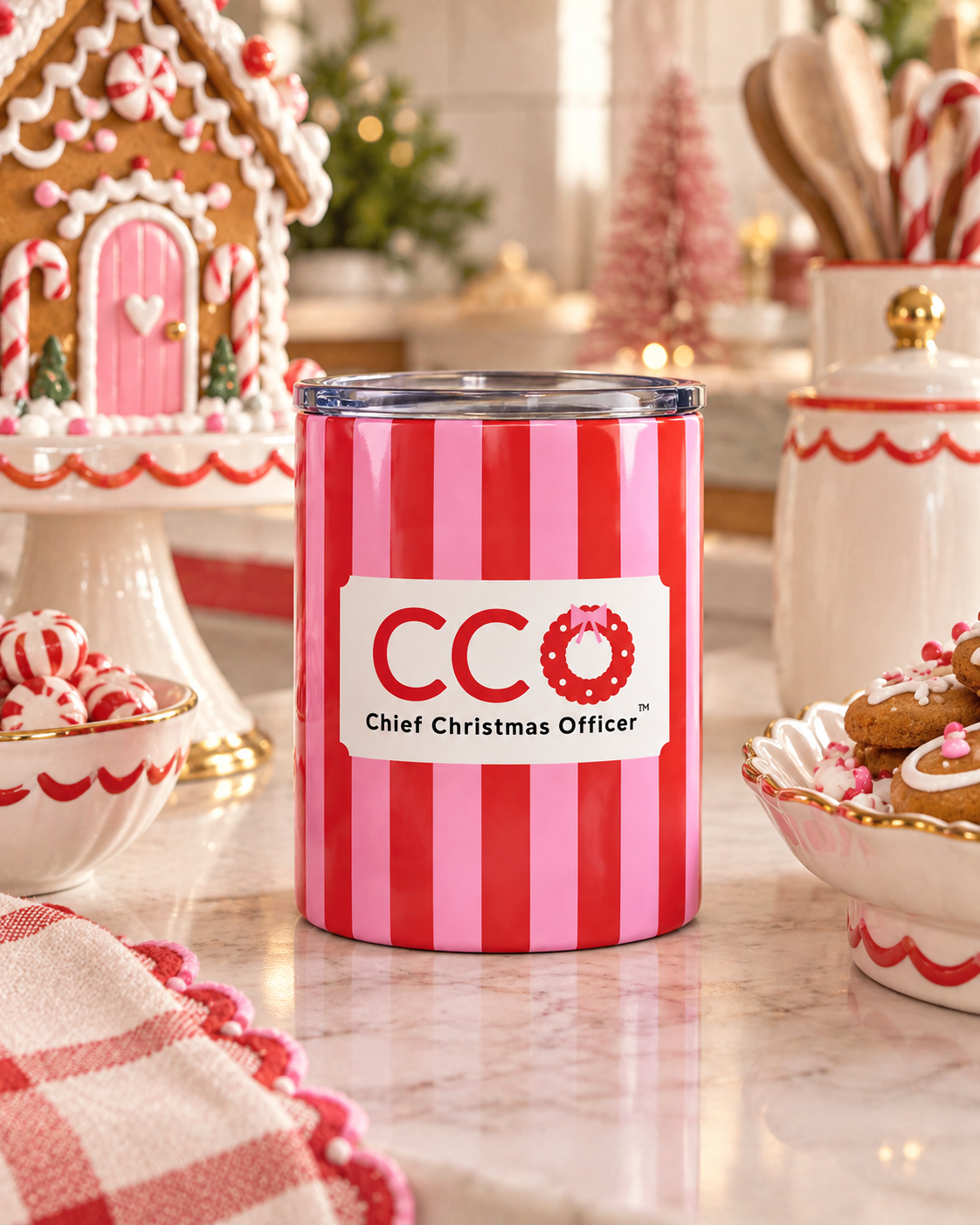Chief Christmas Officer 10 oz Stainless Steel Tumbler