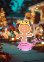 Gingerbread Outdoor Decor Galvanized Steel