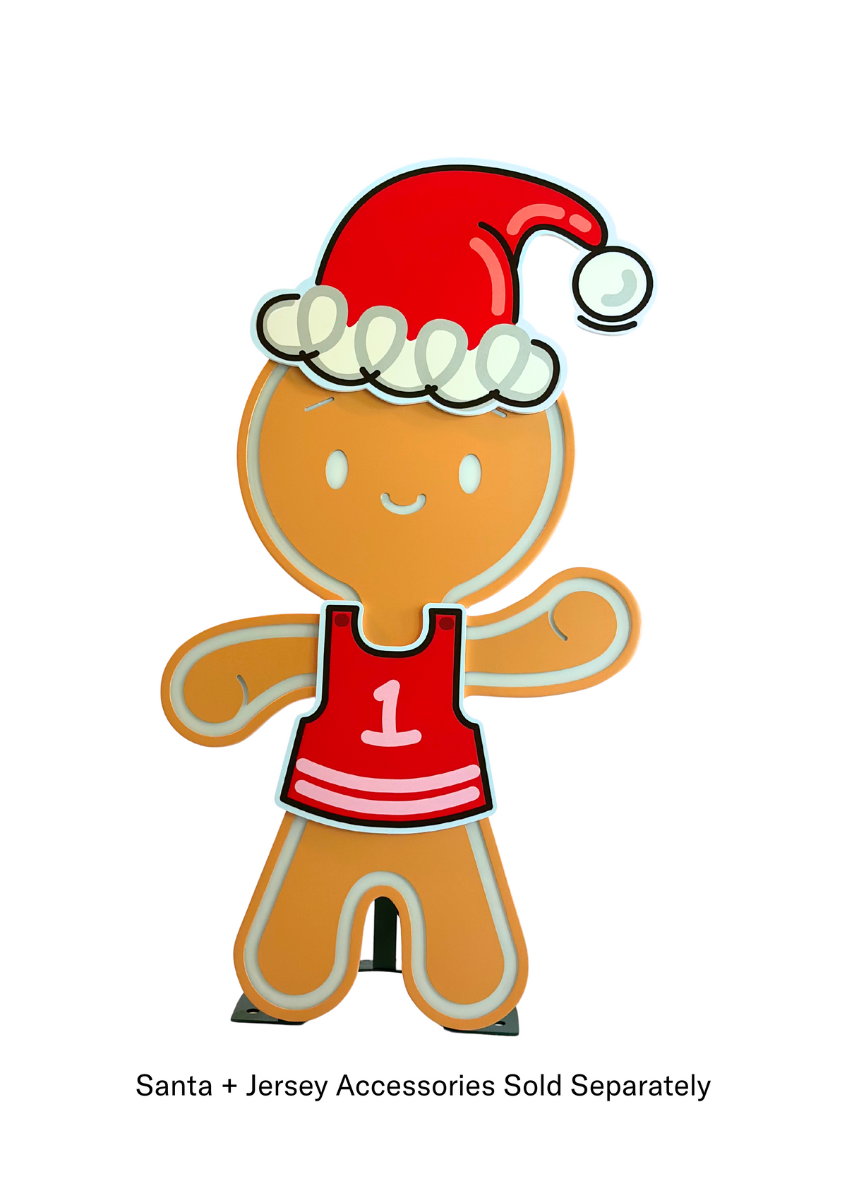 Gingerbread Outdoor Decor 24 Inch Galvanized Steel